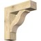 Ekena Millwork Funston Block Rough Sawn Bracket w/ Offset Brace, Douglas Fir, 8"W x 28"D x 28"H BKT0806X28X28FST05RDF - alternate 1